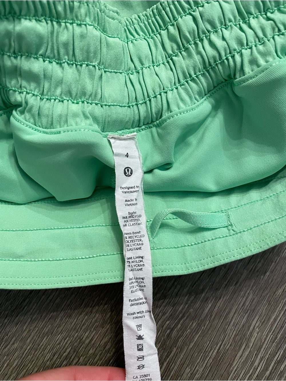 lululemon athletica Hotty Hot High-Rise Skirt Green Athletic Skort Size 4 - Picture 5 of 8